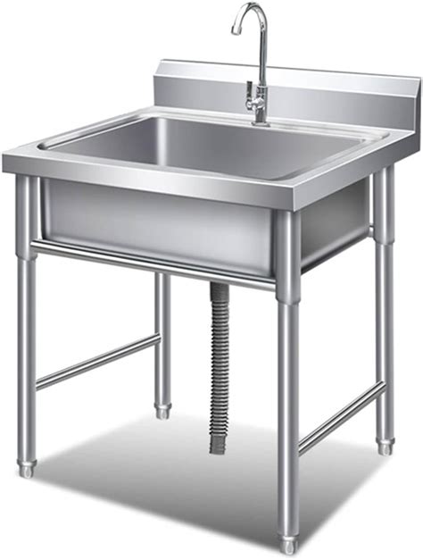 stainless steel laudnry sink in cabinet|freestanding stainless steel utility sink.